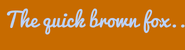 Image with Font Color BBD2FF and Background Color C76B00
